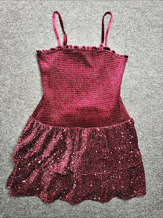 art class Other - NWOT girls XL 14 Sequin dress. Red/burgundy